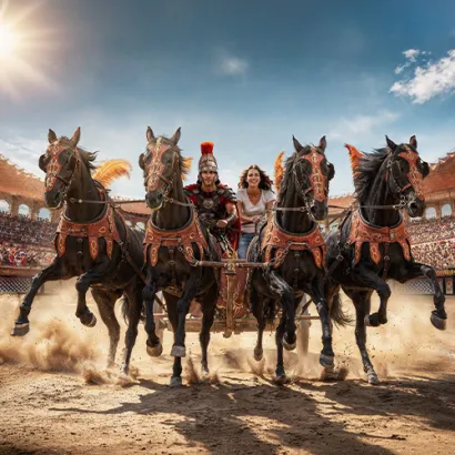 Entrez dans la course ! Char dans l'arène du Puy du Fou