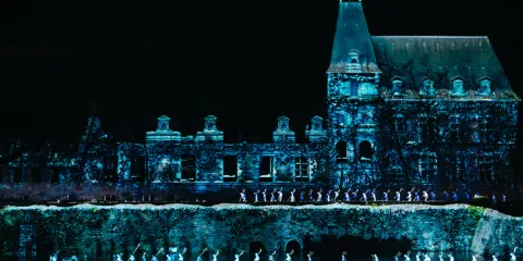 La château du Puy du Fou lors de la Cinéscénie